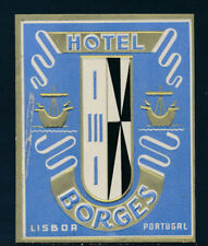 Kofferaufkleber Hotel Borges, Lisabon, Portugal  (V10)