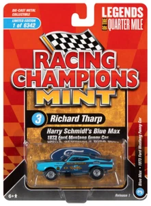 1:64 RACING CHAMPIONS MINT *HARRY SCHMIDT'S* Blue Max 1973 Mustang Funny Car NIP - Picture 1 of 2