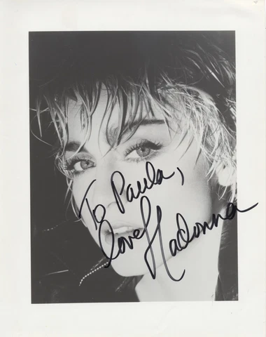 MADONNA CICCONE Autographed Inscribed Signed PHOTOGRAPH Cover