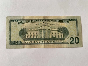 USA Real Money $20 paper money TWENTY DOLLARS Serial # JF 03267326 A Note 2009 - Picture 1 of 3
