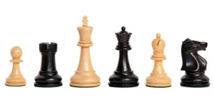 Fischer Spassky Series Commemorative Chess Pieces 3.75" King - Ebonized Boxwood - Picture 1 of 11