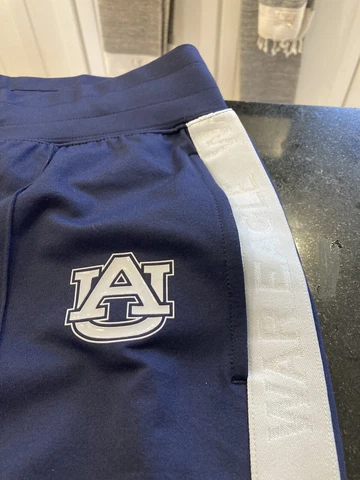 WOMENS UNDER ARMOUR NCAA AUBURN TIGERS ATHLETE RECOVERY PANTS NAVY S NWT $110 Cover
