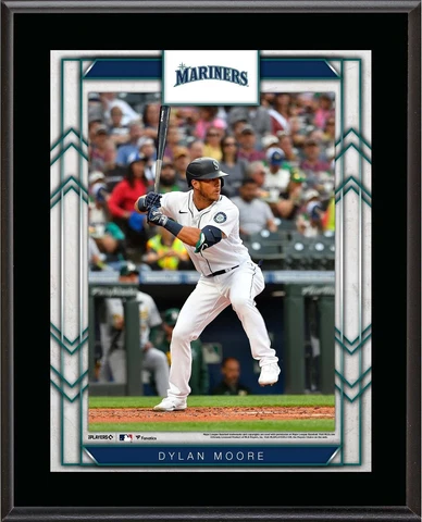 Dylan Moore Seattle Mariners 10.5" x 13" Sublimated Player Plaque Cover