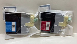 2 Genuine Brother LC61C & LC61M Cartridges Factory Sealed No Box - Picture 1 of 8