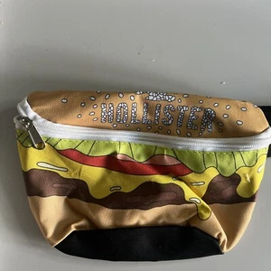 Hollister Cheeseburger Gürteltasche Bauchtasche Reißverschlusstasche verstellbarer Hüftgurt - Bild 1 von 8