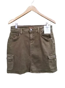 NWT Girls' Cat & Jack Midi Cargo Jean Skirt Adjustable Waist SIZE XXL 18 - Picture 1 of 7