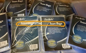 1200 ProSafe Resealable Team Bags/Toploader Sleeves (3 3/8" x 3 7/8" + 1" Flap) - Picture 1 of 7