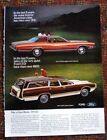 1971 Ford LTD Brougham 2 Door and Country Squire Station Wagon - Print Ad