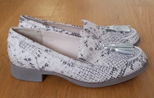 Clarks Narrative Busby Folly Natural Snake Leather Moccasins. Size 7D. Brand New - Picture 1 of 7