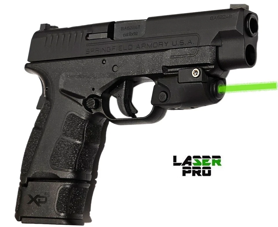 Green Laser Sight for Springfield: XDM XD-S Hellcat Pro Echelon XD OSP Defender