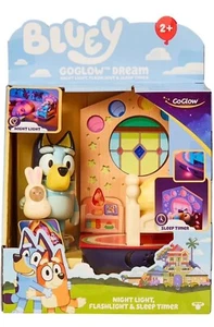 BLUEY Goglow Dream 3 in 1 Nightlight Kids Bedside Sleep Trainer with Torch - Picture 1 of 5
