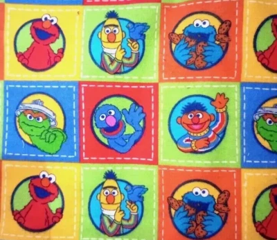 sesame street elmo fun fabric character flannel piece 12 x 10 inch 1pc - Image 1 of 2