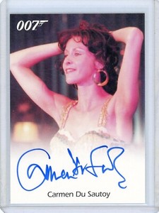 CARMEN DU SAUTOY - SAIDA 2009 Rittenhouse JAMES BOND 007 ARCHIVES Autograph AUTO