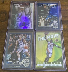Jordan Hamilton Garnett Nowitzki Richardson 2002 Topps & Chrome Lot (4) RL01 - Picture 1 of 2