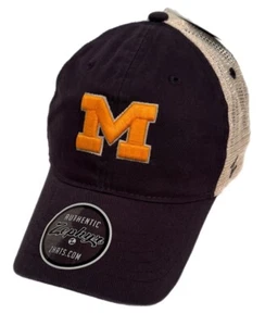 Zephyr NCAA Michigan Wolverines “University" Washed Mesh Curved Bill ADJ Hat NWT - Picture 1 of 6