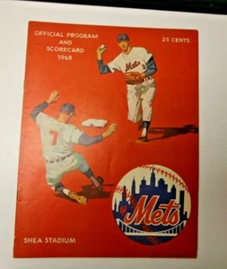 1966 NEW YORK METS MLB PROGRAM SCOREBOOK GOOD CONDITION VS ATLANTA BRAVES RARE - Picture 1 of 3
