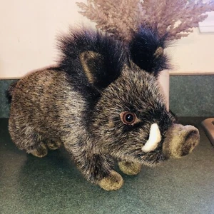 Hansa Boar Lifelike Realistic Plush W Tags 13” - Picture 1 of 9