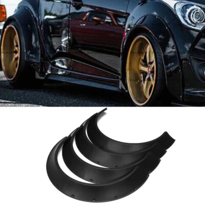 4X 31" Universal Car Universal Fender Flares Wheel Arches Wide Body Kit - Image 1 of 4
