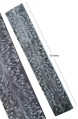 9*2''handmade damascus steel High quality feather blank billet for knifemaking - Image 1 of 3