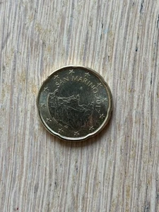 Pièce Monnaie 20 Centimes Euros 2017 San Marin 🇸🇲 Trois Tours Rare TTB - Imagen 1 de 3