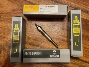 Renault Espace 2.2TDi Laguna 1.9DCi NEW GENUINE glow plugs x4 7700861906 8C2 - Picture 1 of 6