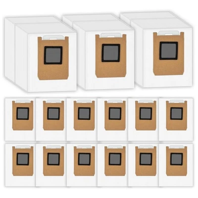 (15 Pack) E28 E25 Replacement Dust Bags Compatible with Eufy Omni E28/ E25 Ro... - Image 1 of 4
