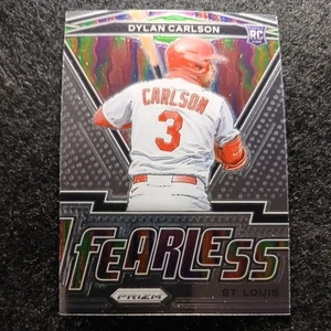 2021 PRIZM FEARLESS FR-3 Dylan Carlson ST. LOUIS CARDINALS (C6) - Picture 1 of 4