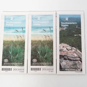 Vintage AAA Road Maps Lot of 3 Southeastern States 1990s - Bild 1 von 2