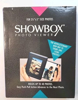 Visor de fotos Show Box para 40 fotos tamaño 3 1/2" × 5" NUEVO caja abierta Foto 1 de 3