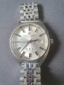 Vintage RICOH dynamic auto deluxe mens Day/Date 21 Jewels original Bracelet - Picture 1 of 10
