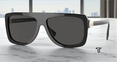 Очки солнцезащитные женские BURBERRY BE4362 300187 Joan черные темно-серые 59 мм - Изображение 1 из 2