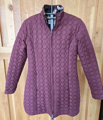 Jaqueta Aventura Feminina Aventura Comprimento Médio Acolchoada Borgonha Média - Imagem 1 de 4