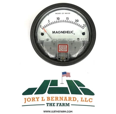 DWYER, 2025, MAGNEHELIC DIFFERENTIAL PRESSURE GAUGE, 0-25" H2O, 15 PSI, NEW - Image 1 of 4