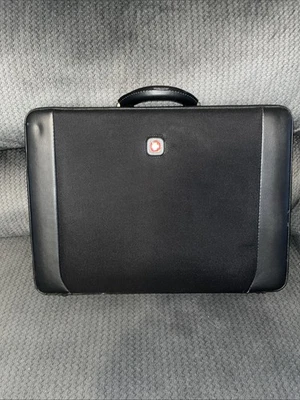 Alpine Swiss 黑色公文包组合锁硬壳 — 第 1/4 张图片