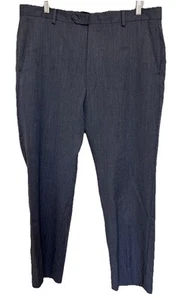 Egara Pants Mens Gray Size 36  100% Wool Flat Front Straight Leg Pockets - Picture 1 of 8