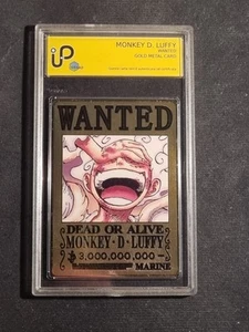 MONKEY D. LUFFY - ONE PIECE - GRAAD - GOLD METAL CARD - ENGLISCH - ENGLISH - Bild 1 von 3