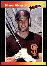 1989 Donruss Baseball Card Shawn Abner San Diego Padres #323
