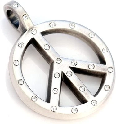 Joyería Colgante Bico Australia (Cr62 Transparente) - Cristal Paz - Amor No Guerra Foto 1 de 2