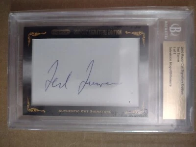 2010 Razor Cut Signature Ted Turner AUTHENTIC AUTOGRAPH True 1/1!! - Image 1 of 2