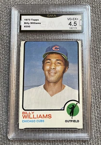1973 Topps #200 Billy Williams Chicago Cubs HOF GMA 4.5 VG-EX+ - Picture 1 of 2