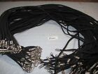 Black Leather Wax Rope Beading Cord Necklace Chain String  Jewelry Making