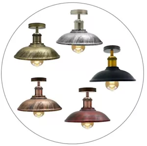 Lámpara de techo retro lámpara de techo vintage lámpara colgante diseño industrial E27 - Imagen 1 de 16