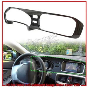 2019 Fit For Volvo V40 Hatchback Interior Dashboard Gauge Meter Cover LHD Carbon - Picture 1 of 6