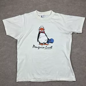 Camiseta Blanca De Colección Años 80 Opus The Penguin Lust Cómic Dibujos Animados Talla Adulto Grande - Imagen 1 de 9