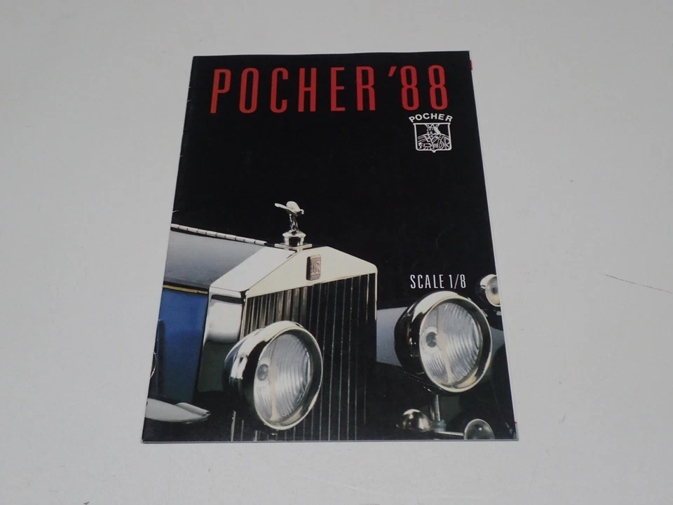 CATALOGO AUTOMODELLI POCHER 1988 SCALA 1:8 - Immagine 1 di 1