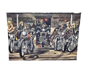 DAVID MANN EASY RIDERS MOTORCYCLE PRINT GUN COLLECTOR 1981 HARLEY DAVIDSON RARE - Picture 1 of 16