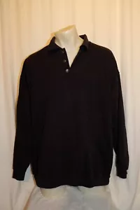Felpa da lavoro mascot collo polo TRINIDAD nera 4XL XXXXL -1 - Foto 1 di 3
