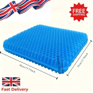 Cooling Honeycomb Breathable Gel Seat Cushion Double Thick Egg Sitting Pad Mat - Picture 1 of 7