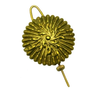 Waterbury Antique Clock Pendulum Bob Ornate Replacement Fancy Mantel Part brass - Picture 1 of 3