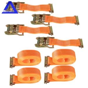E-Schnalle Ratsche Riemen 2"×20' 4400 Pfund Festhalten Schwerlast 4 Stück - Bild 1 von 9